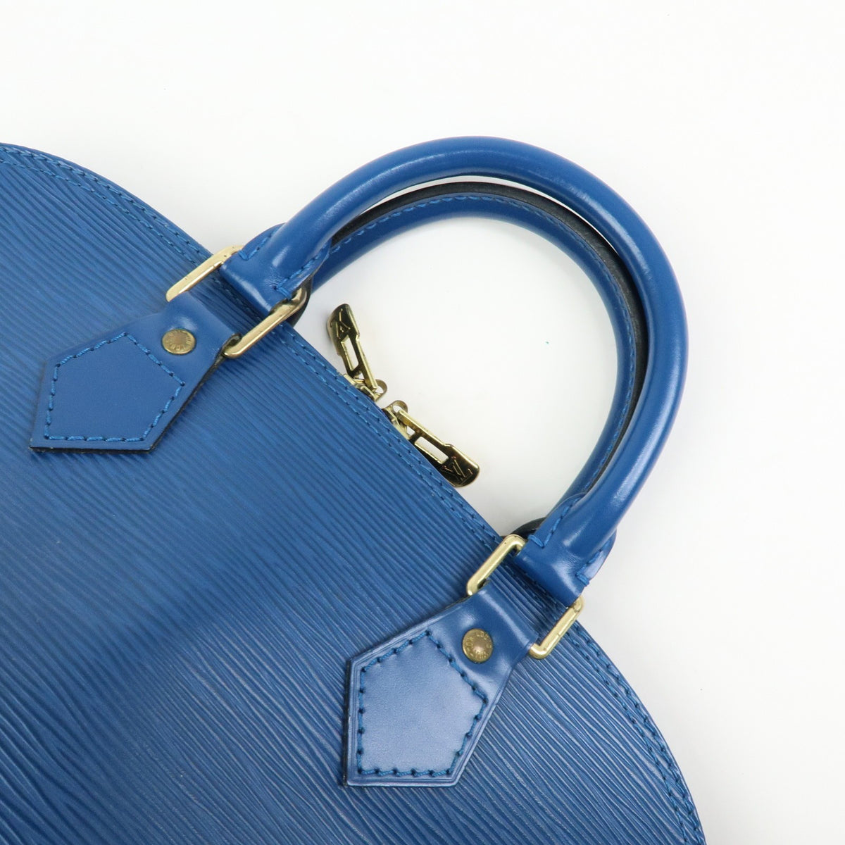Louis Vuitton Alma Epi Leather, Blue, Leather, Handbag
