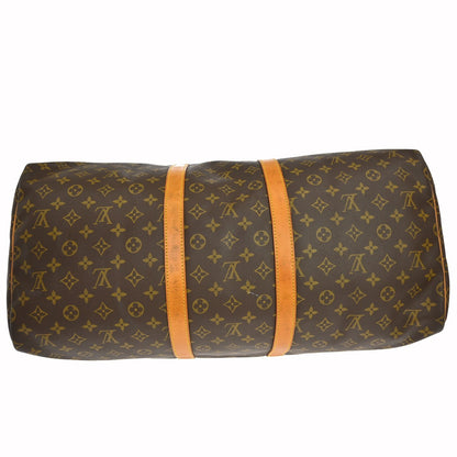 Louis Vuitton Keepall Monogram, Brown, Canvas, Travel Bag
