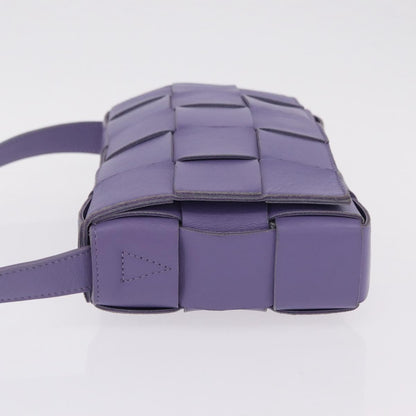 Bottega Veneta Cassette Maxi Intrecciato Leather, Purple, Leather, Crossbody Bag