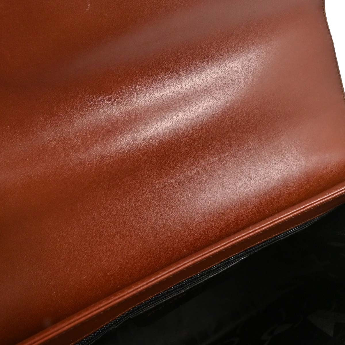 Salvatore Ferragamo Gancini Convertible Top Handle Leather, Brown, Leather, Handbag