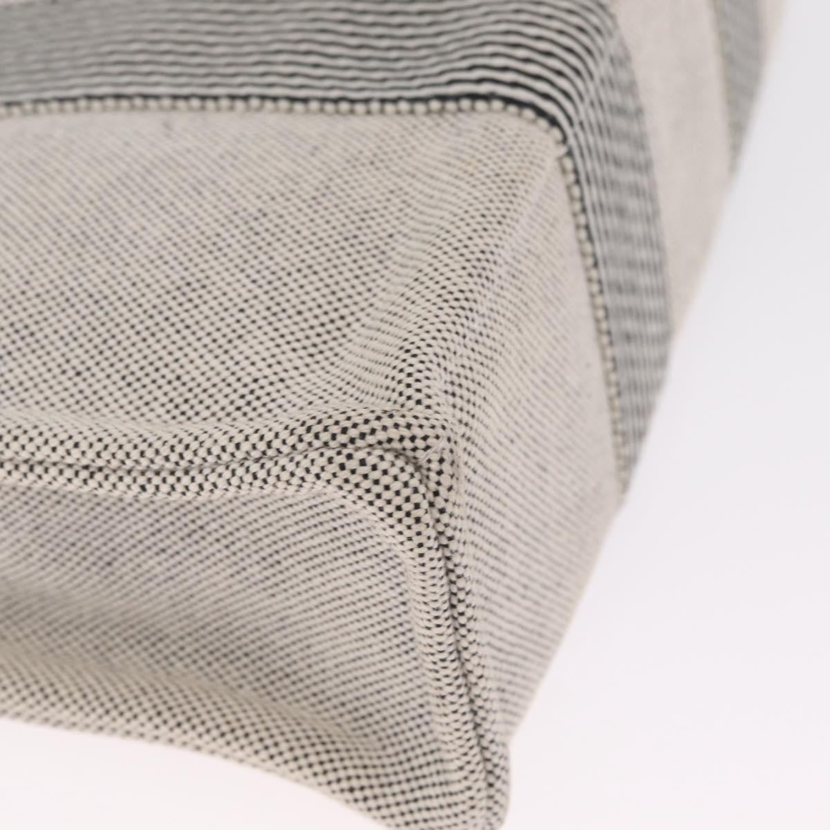 Hermes Fourre Tout Canvas, Gray, Canvas, Tote Bag