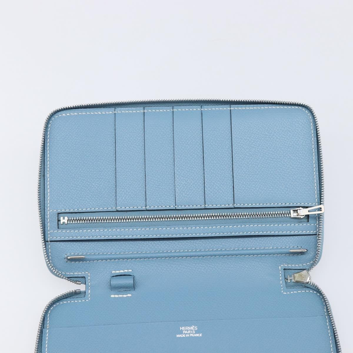 Hermes Vision II Agenda Epsom, Blue, Leather, Wallet