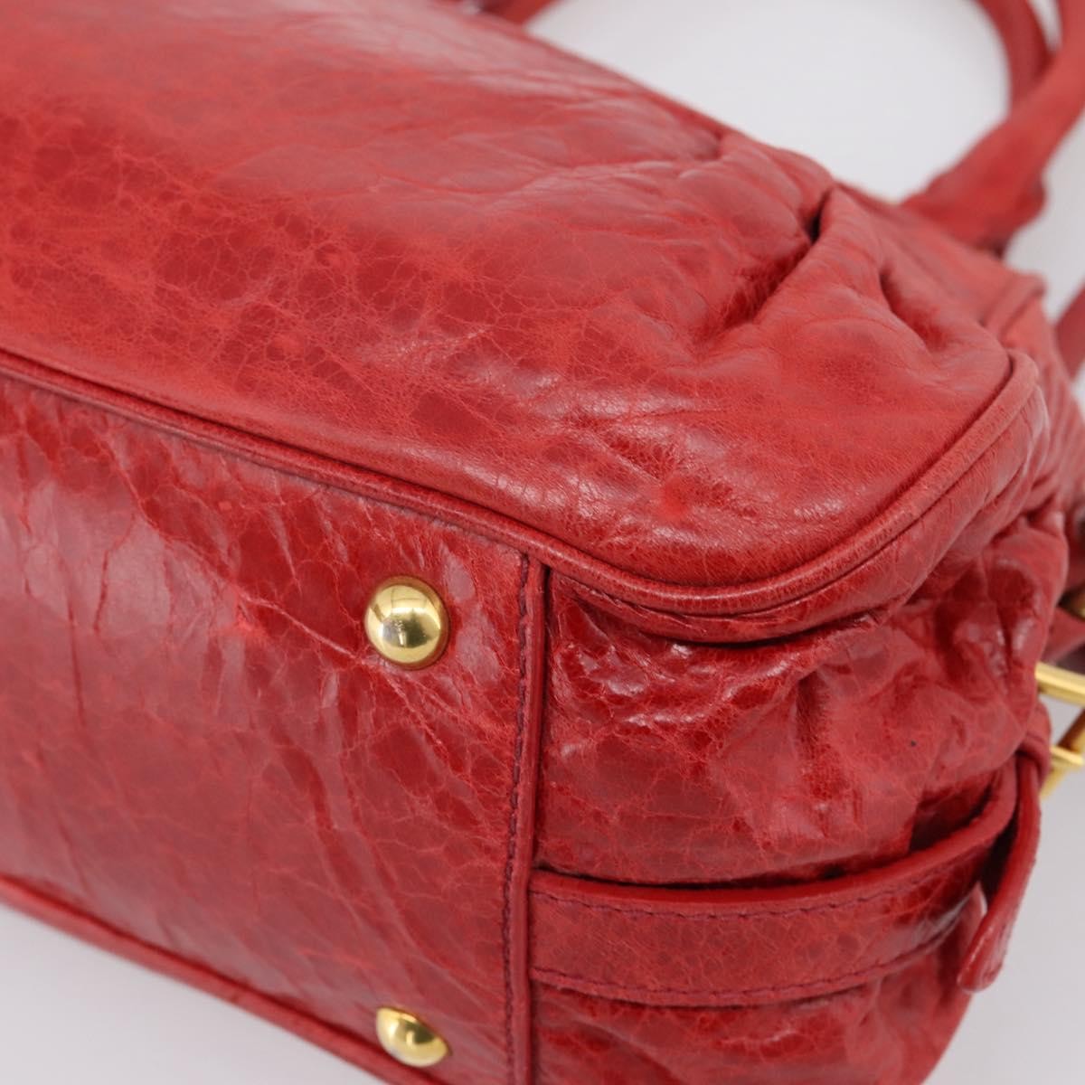 Miu Miu Coffer Convertible Satchel Matelasse Leather, Red, Leather, Handbag