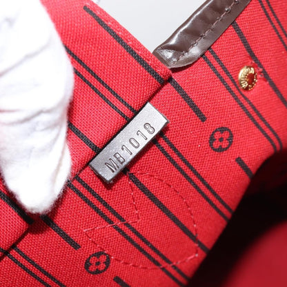 Louis Vuitton Neverfull Damier, Brown, Canvas, Tote Bag