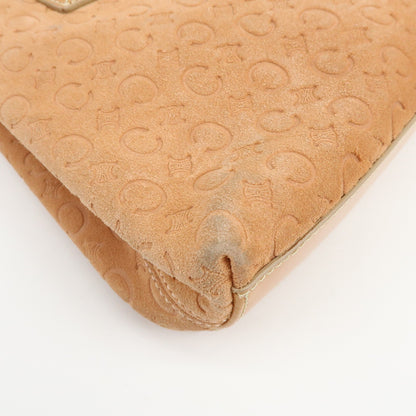 Celine C Macadam Suede, Beige, Suede, Handbag