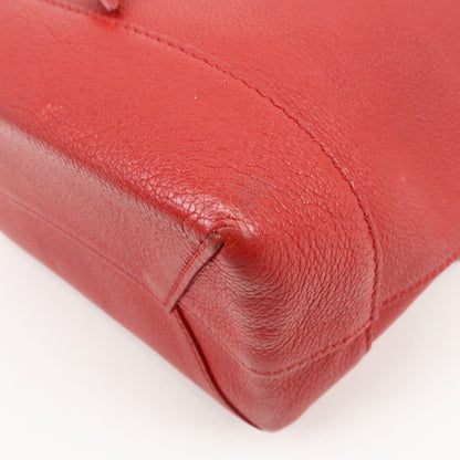 Louis Vuitton Lockme Leather, Red, Leather, Backpack