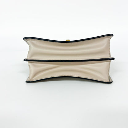Fendi Kan I Leather, Ecru, Leather, Shoulder Bag