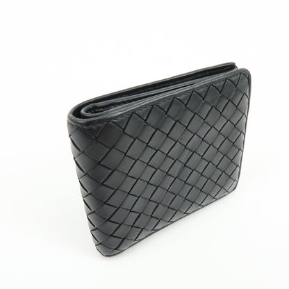 Bottega Veneta Bifold Intrecciato Nappa, Black, Leather, Wallet