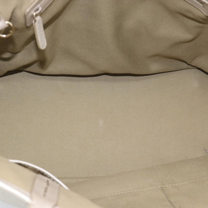 Bvlgari Vintage Leather, Gray, Leather, Tote Bag
