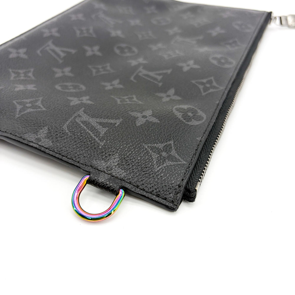 Louis Vuitton Pochette Voyage Monogram Eclipse Canvas, Black, Canvas, Clutch
