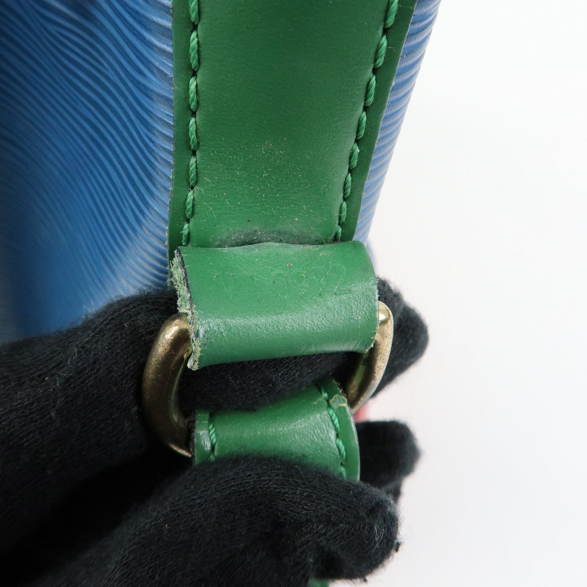 Louis Vuitton Tricolor Noe Epi Leather, Blue, Leather, Handbag