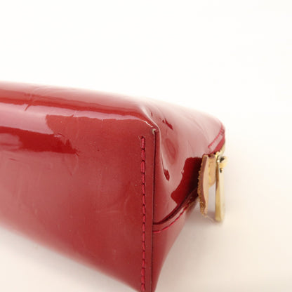 Louis Vuitton Cosmetic Monogram Vernis, Red, Patent Leather, Toiletry Case