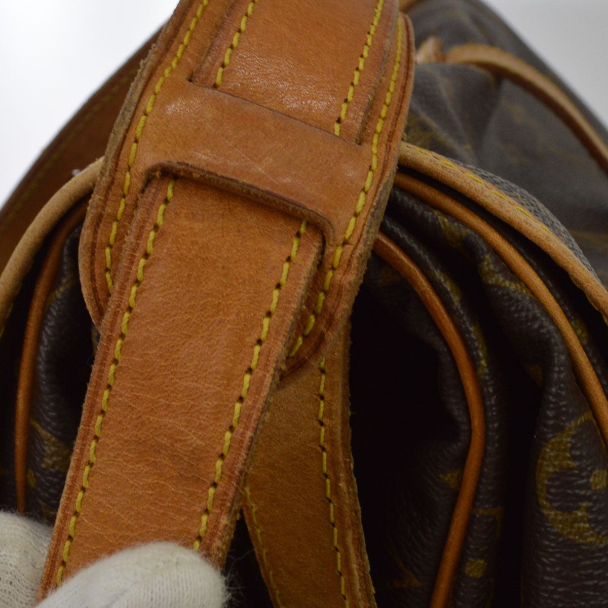 Louis Vuitton Saumur Monogram Canvas, Brown, Canvas, Shoulder Bag