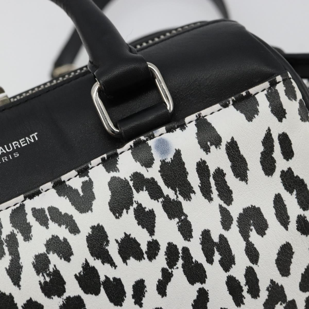 Saint Laurent Classic Baby Duffle Printed Leather, Black, Leather, Handbag
