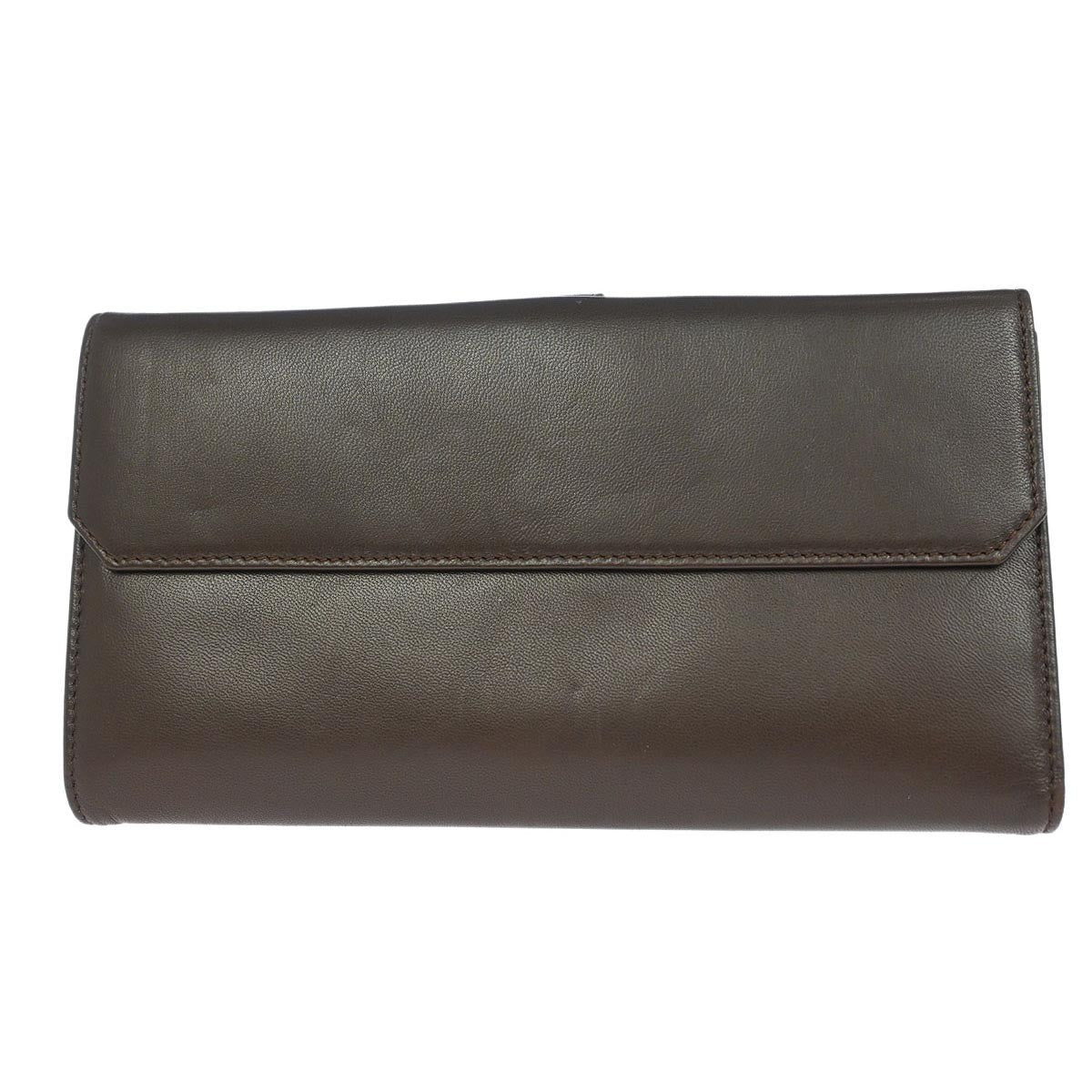 Loewe Anagram Leather, Brown, Leather, Wallet