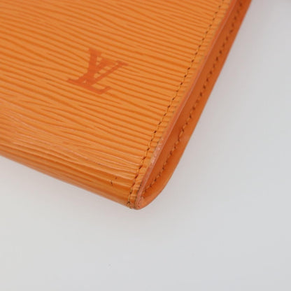 Louis Vuitton Pochette Accessoires Epi, Orange, Leather, Clutch