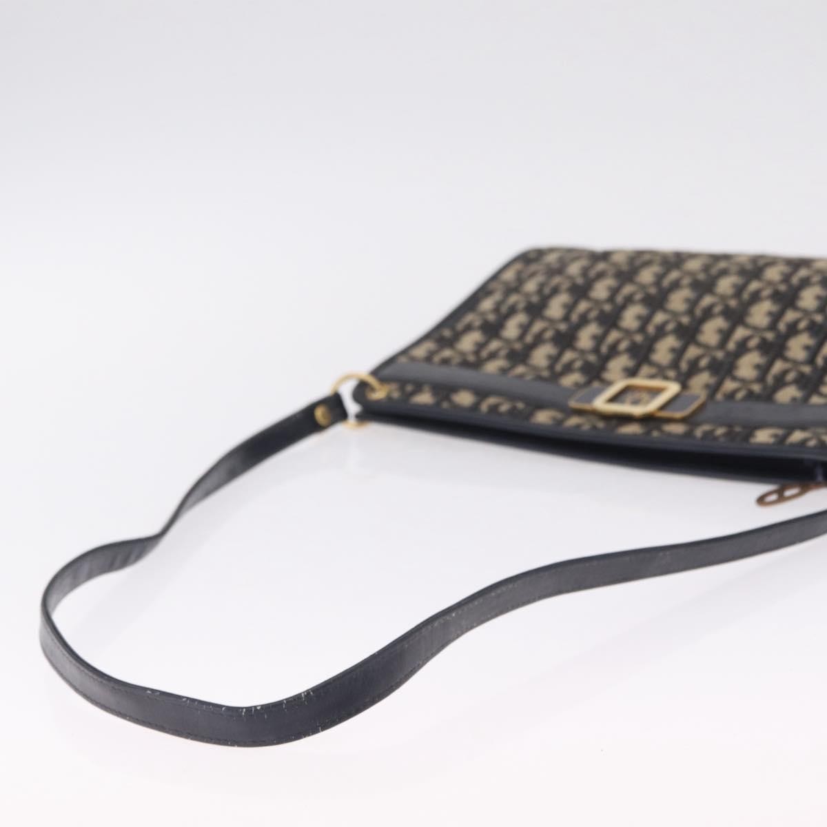 Christian Dior Trotter shoulder Canvas, Navy, Canvas, Handbag
