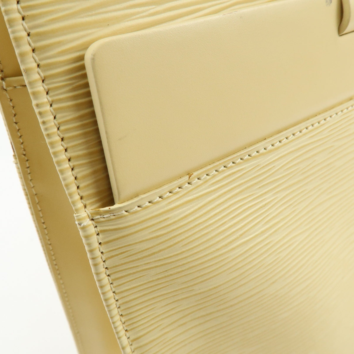 Louis Vuitton Croisette Epi Leather, Yellow, Leather, Tote Bag