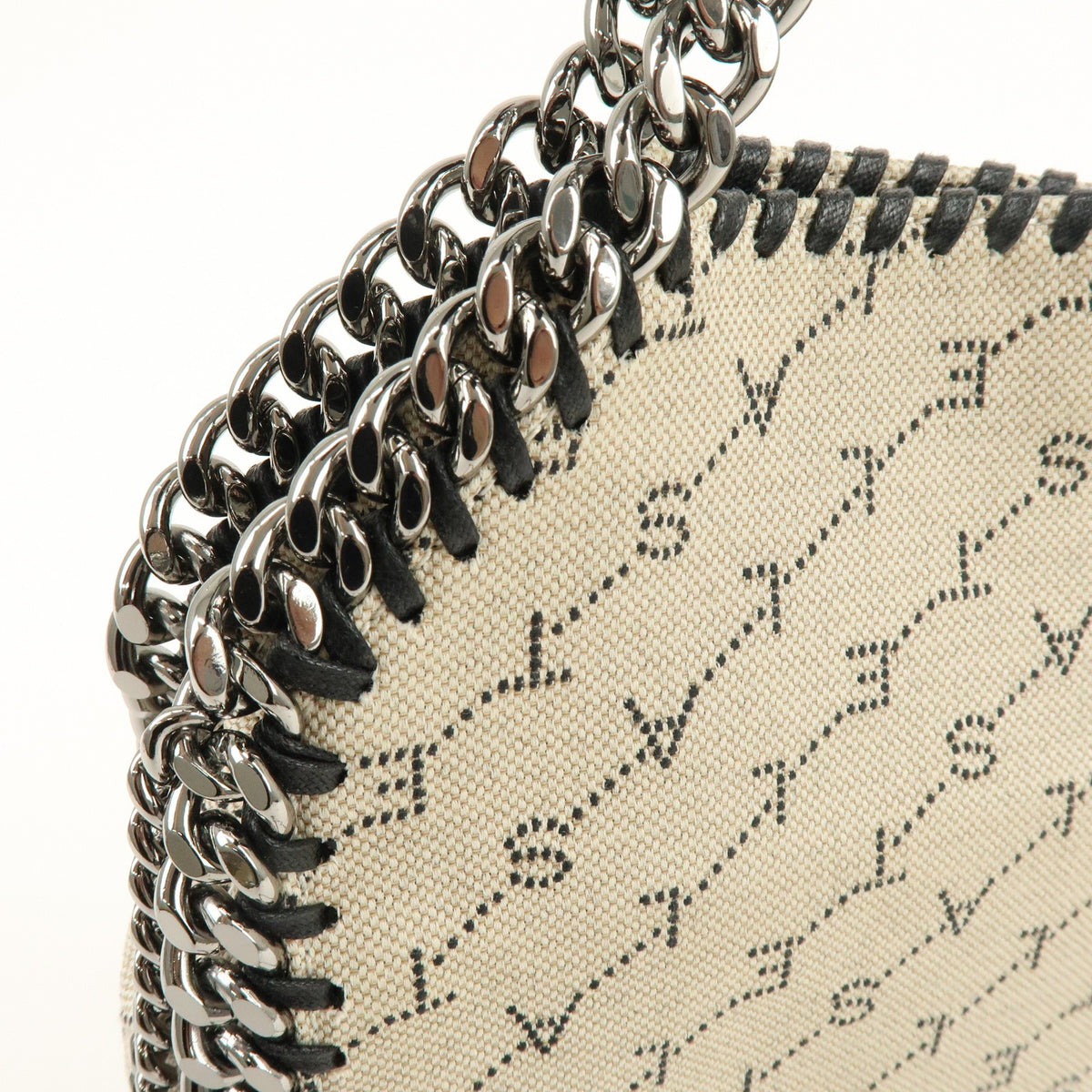 Stella McCartney Falabella Faux Leather, Beige, Canvas, Tote Bag