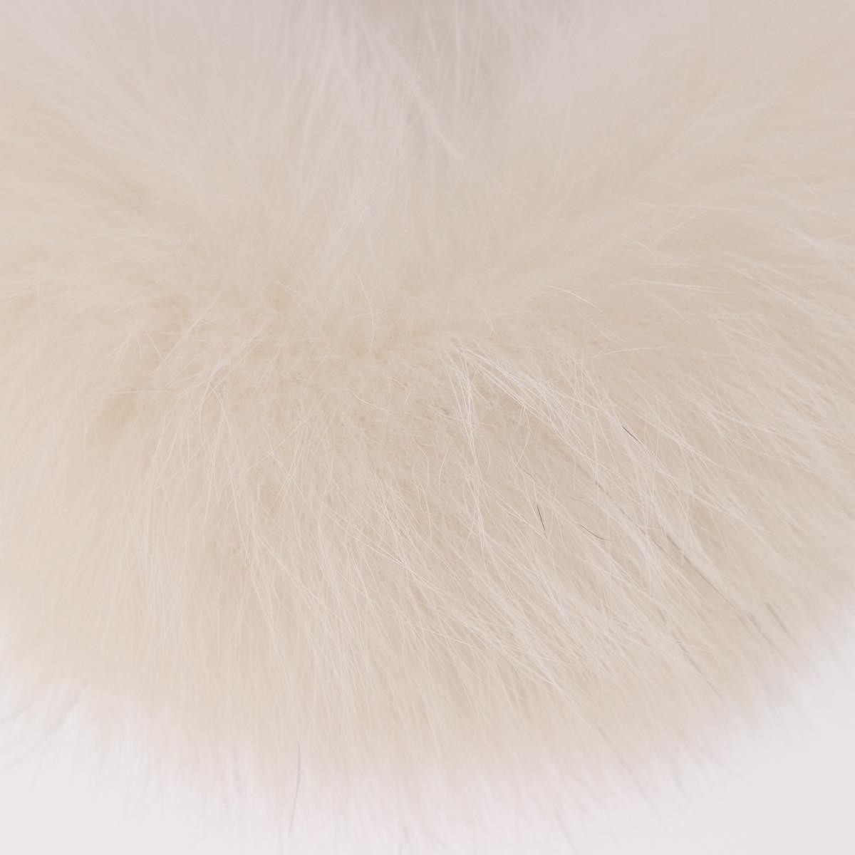 Fendi O'Lock Swing Leather with Fur, White, Leather, Shoulder Bag