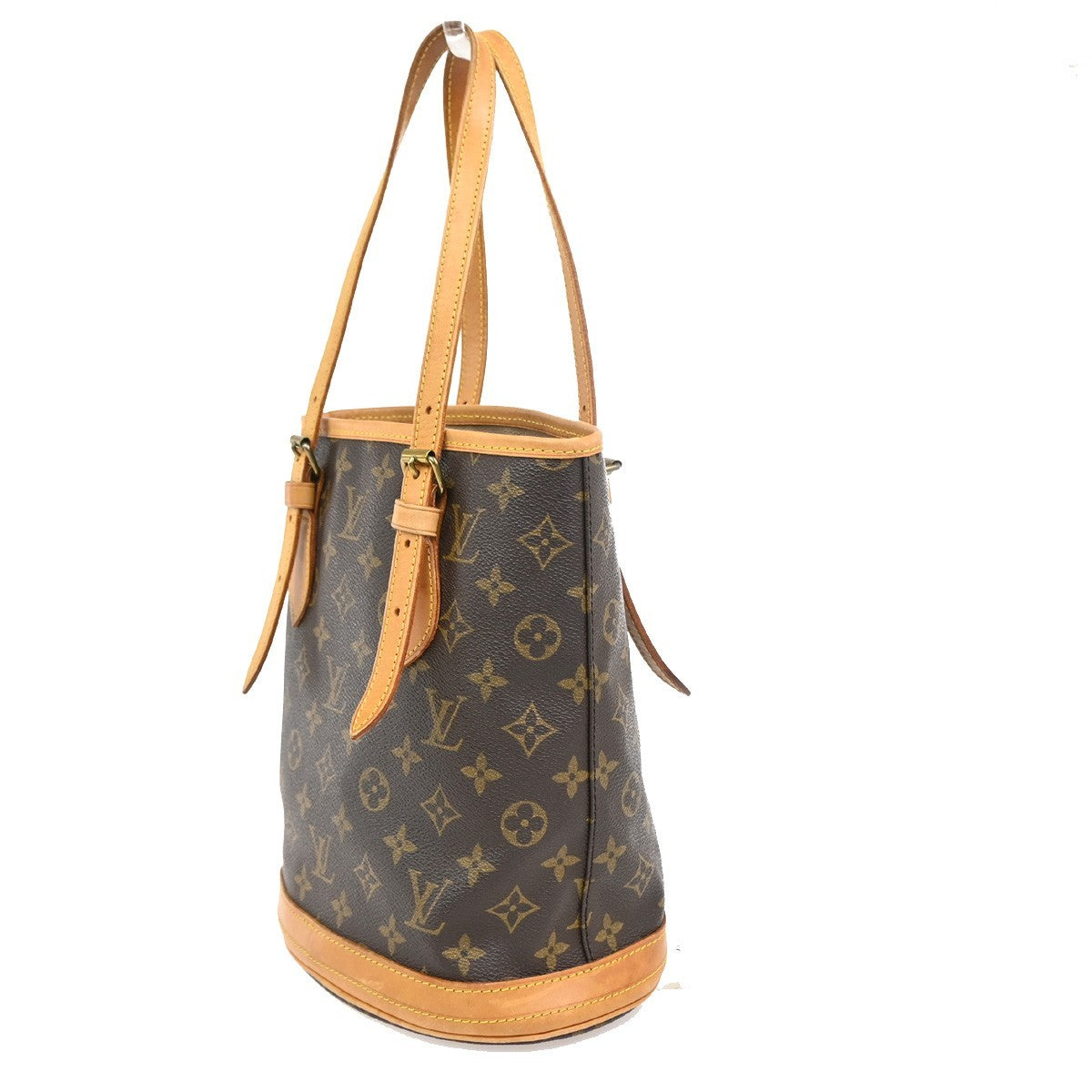 Louis Vuitton Bucket Monogram, Brown, Canvas, Handbag