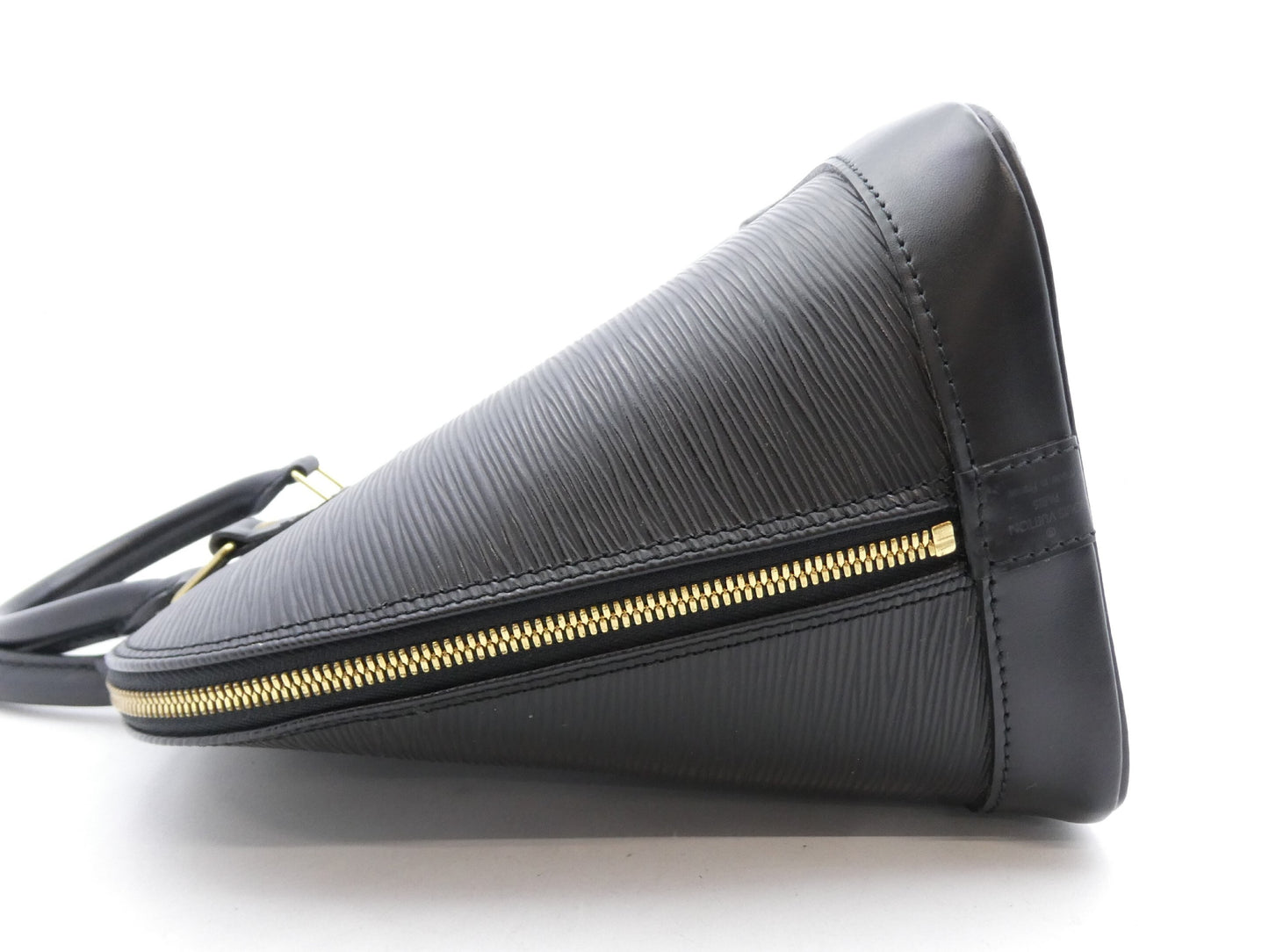 Louis Vuitton Alma Handbag Epi Leather, Black, Leather, Handbag