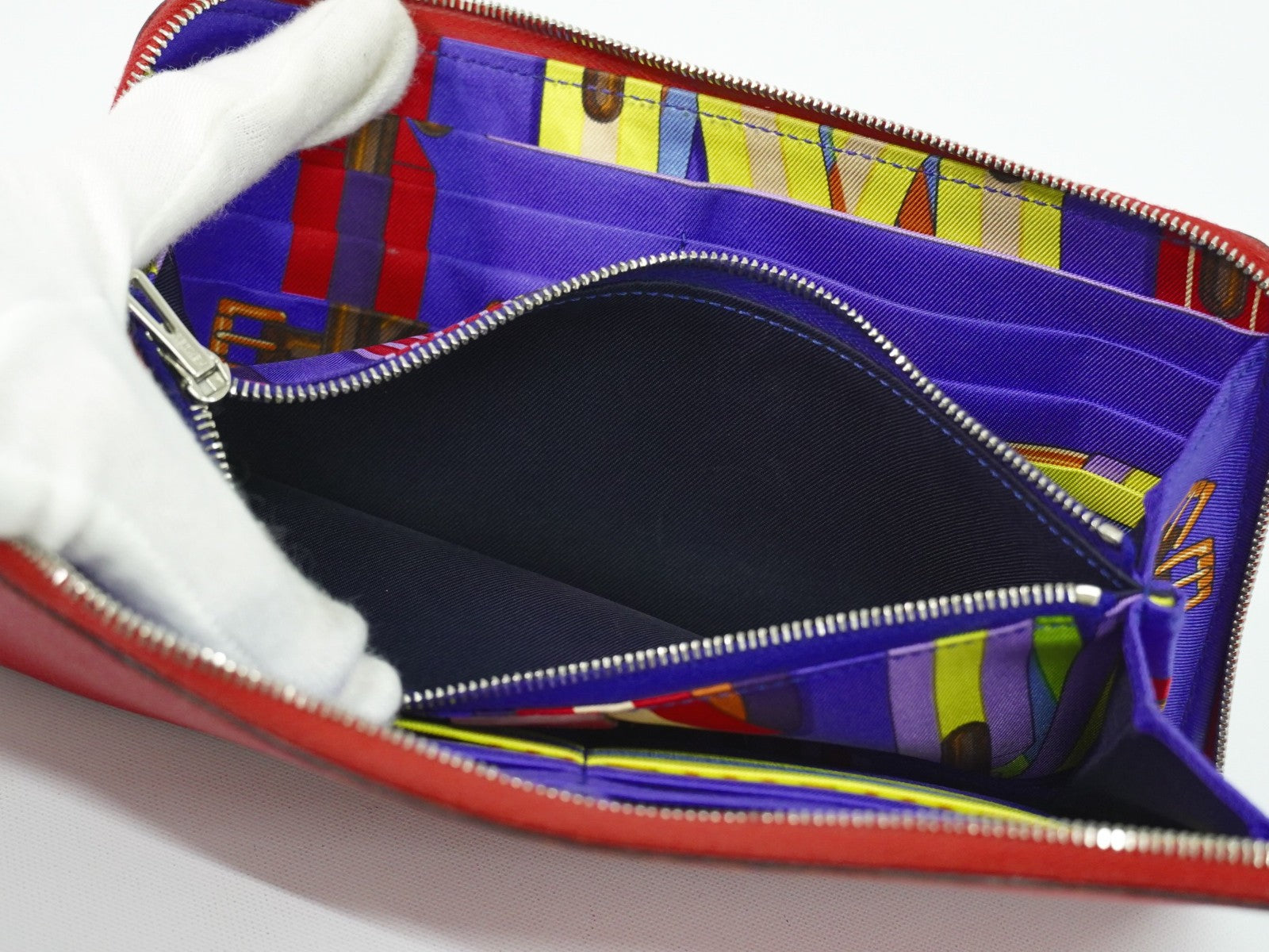 Hermes Azap Zip Around Silk'in Epsom, Pink, Leather, Wallet