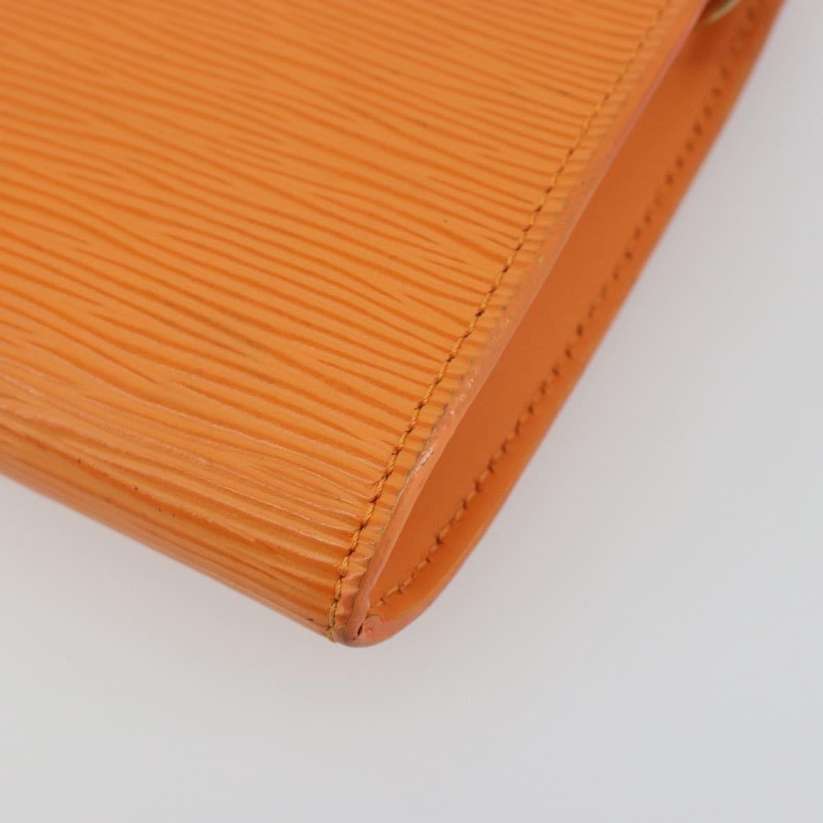 Louis Vuitton Pochette Accessoires Epi, Orange, Leather, Clutch