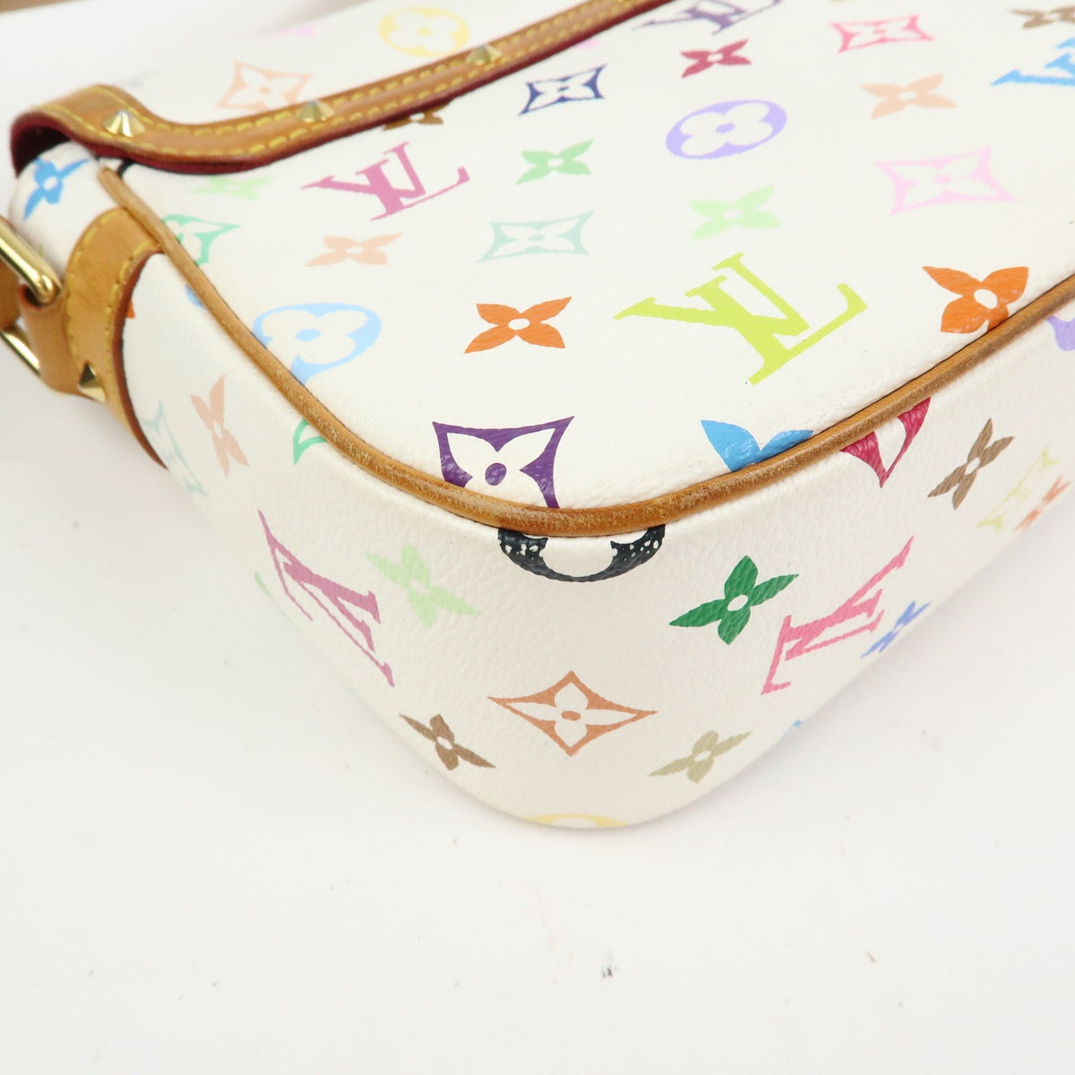 Louis Vuitton Sologne Monogram Multicolor, White, Canvas, Handbag