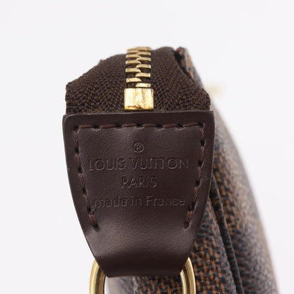 Louis Vuitton Pochette Accessoires Damier, Brown, Canvas, Clutch