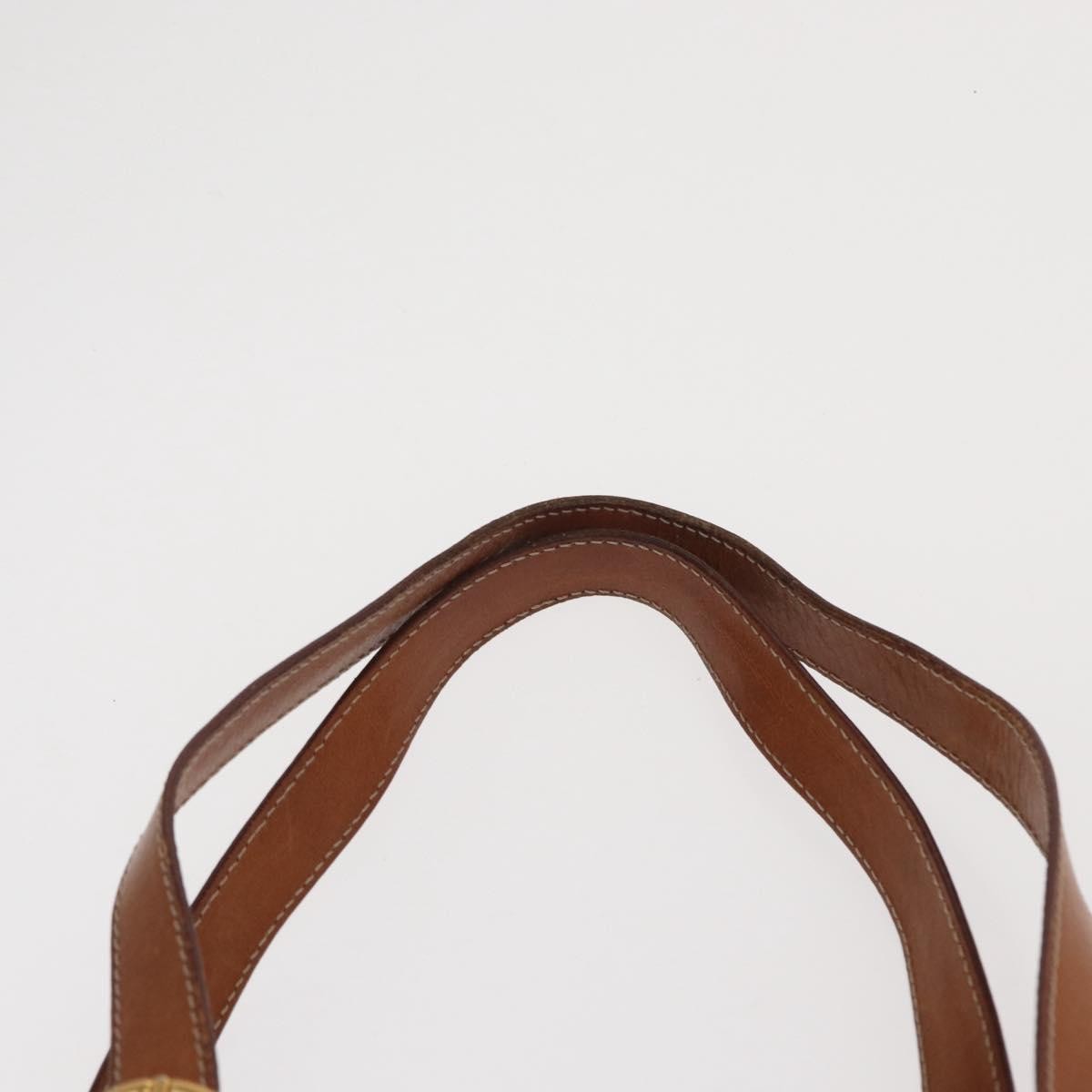 Celine Vintage Macadam Shopper Coated Canvas, Brown, Canvas, Tote Bag