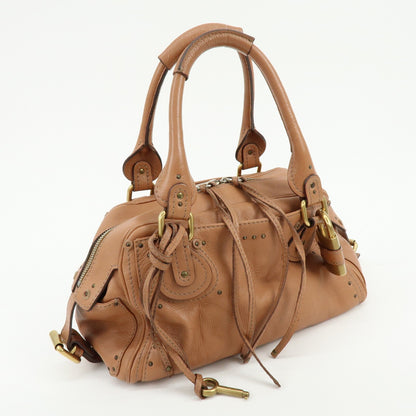 Chloe Paddington Leather, Brown, Leather, Tote Bag