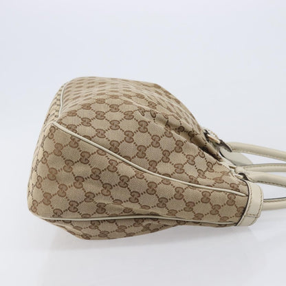 Gucci Sukey Top Handle GG Canvas, Beige, Canvas, Tote Bag