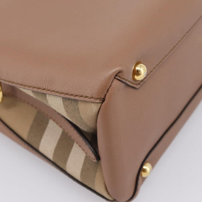 Burberry Camberley Top Handle Leather, Brown, Leather, Shoulder Bag