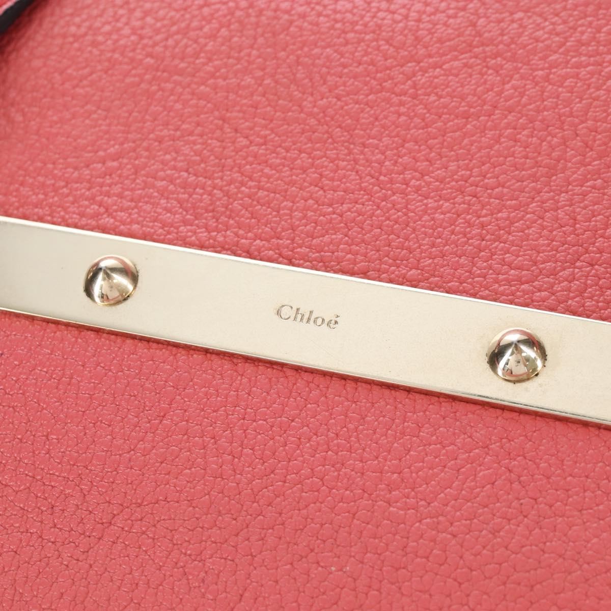 Chloe Bridget Convertible Satchel Leather, Pink, Leather, Handbag