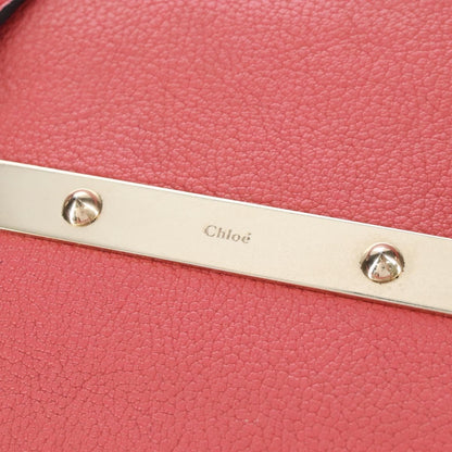Chloe Bridget Convertible Satchel Leather, Pink, Leather, Handbag