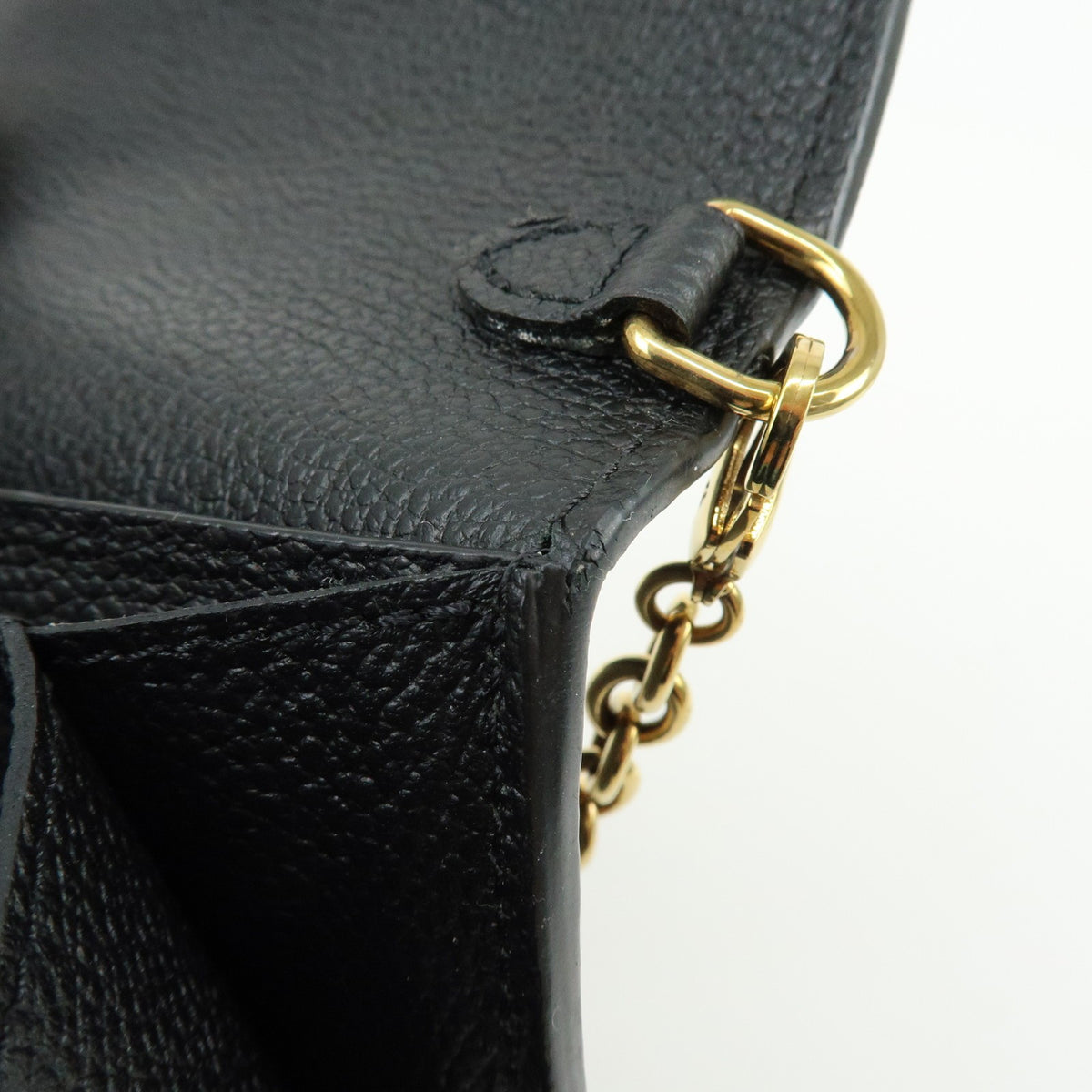 Louis Vuitton Vavin Chain Monogram Empreinte Leather, Black, Leather, Crossbody Bag