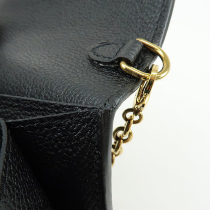 Louis Vuitton Vavin Chain Monogram Empreinte Leather, Black, Leather, Crossbody Bag