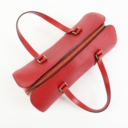 Louis Vuitton Soufflot Epi Leather, Red, Leather, Tote Bag