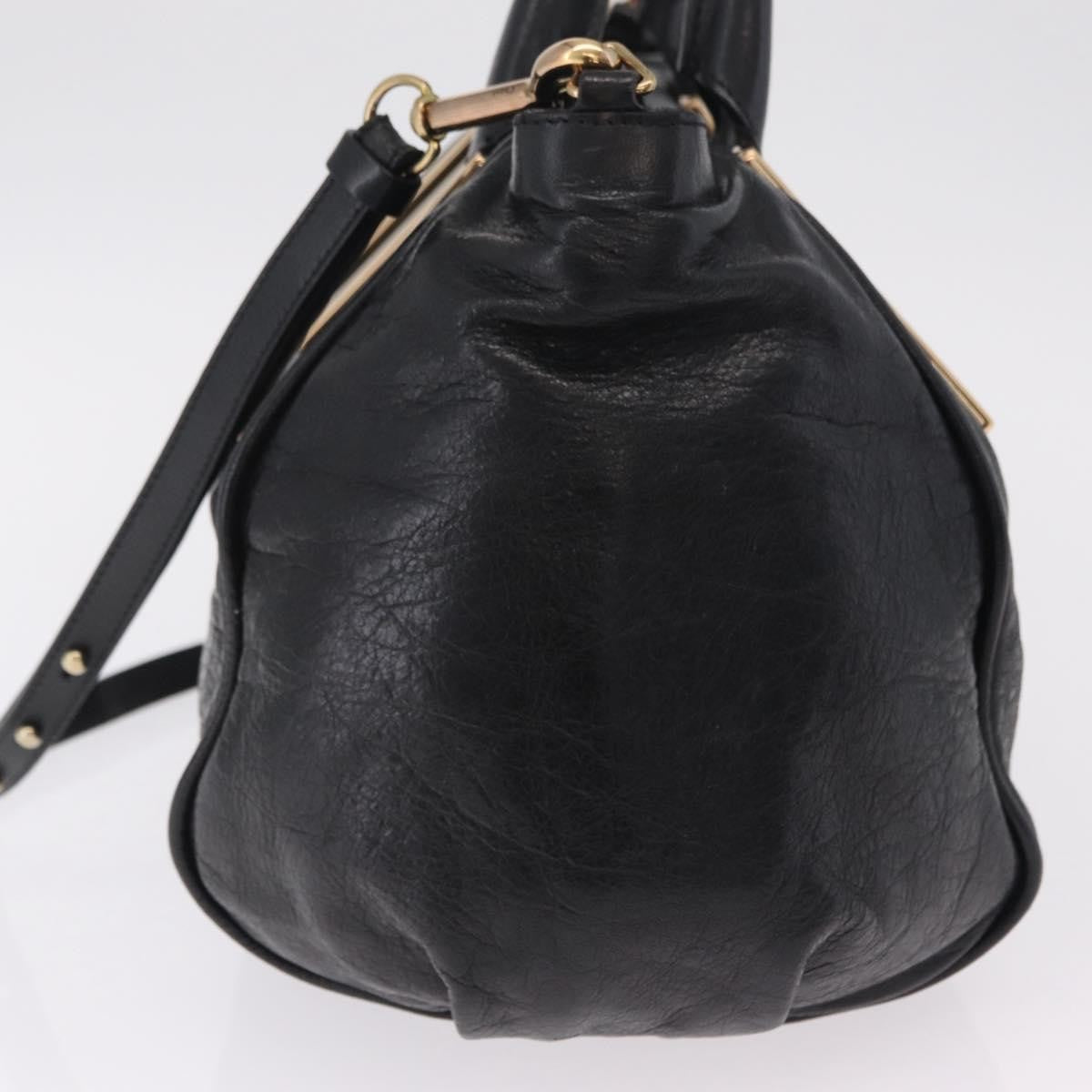 Chloe Ethel Leather, Black, Leather, Handbag