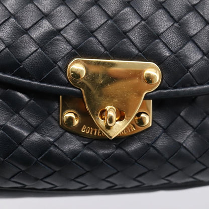 Bottega Veneta Shoulder Leather, Black, Leather, Shoulder Bag