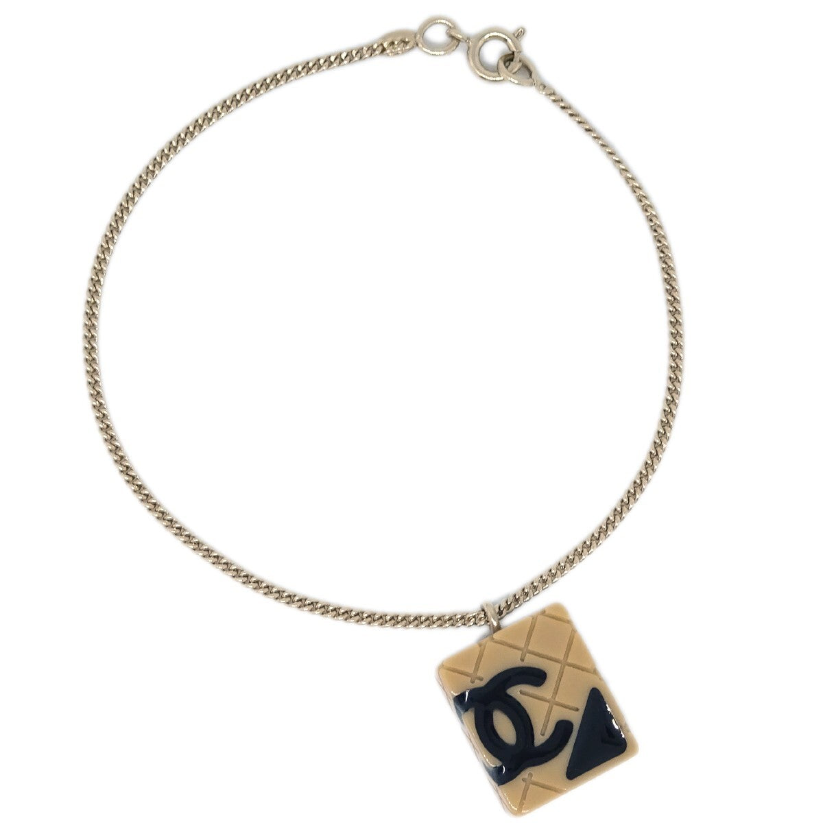 Chanel Vintage Rue Cambon Chain Charm Metal, Gold, Gold Plated, Bracelet