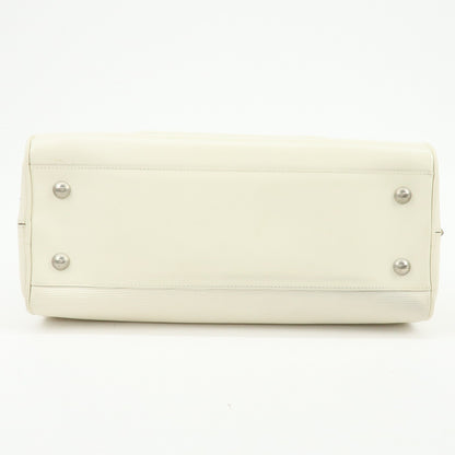 Louis Vuitton Montaigne Bowling Epi Leather, White, Leather, Handbag