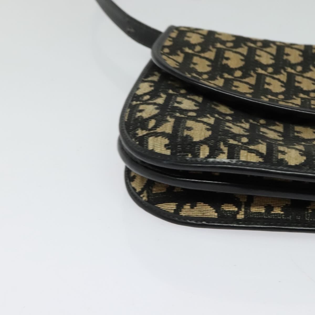 Christian Dior Trotter shoulder Canvas, Navy, Canvas, Handbag