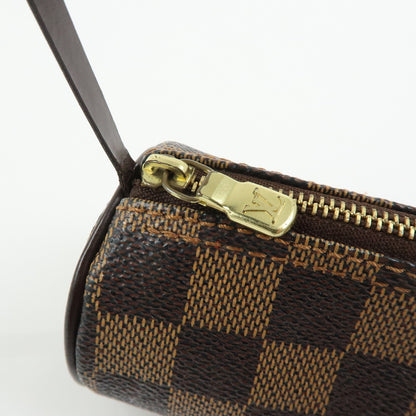 Louis Vuitton Papillon Pochette Damier, Brown, Canvas, Clutch