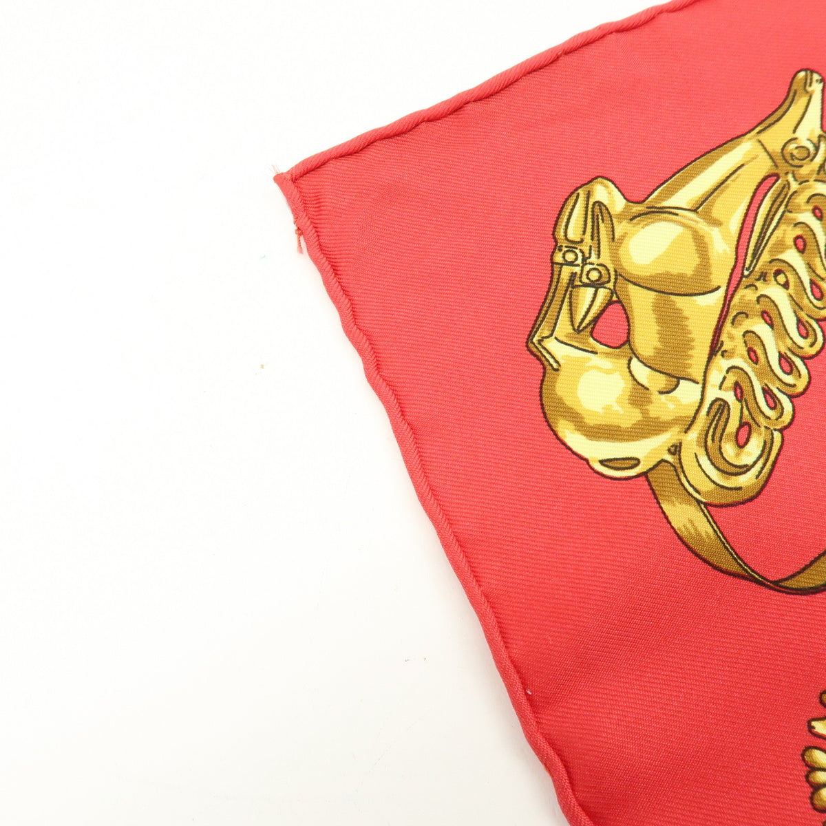 Hermes Carré 40 Silk, Red, Silk, Scarf