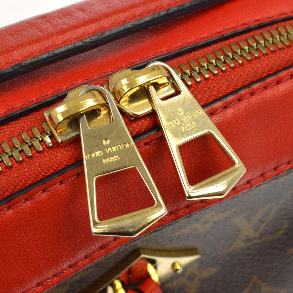 Louis Vuitton Saintonge Monogram Canvas with Leather, Brown, Canvas, Shoulder Bag