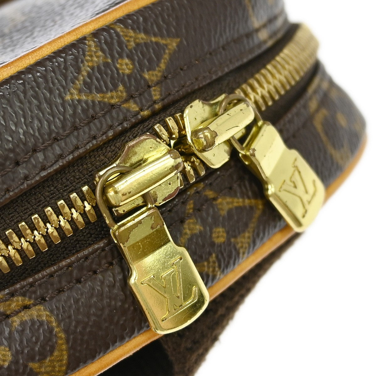 Louis Vuitton Pochette Gange Monogram Canvas, Brown, Canvas, Clutch