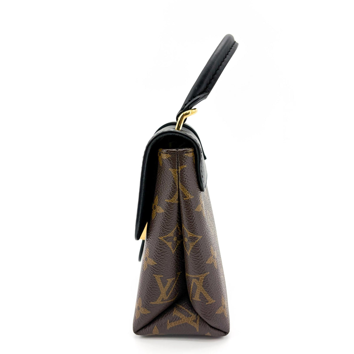Louis Vuitton Locky Monogram Canvas with Leather, Black, Canvas, Handbag