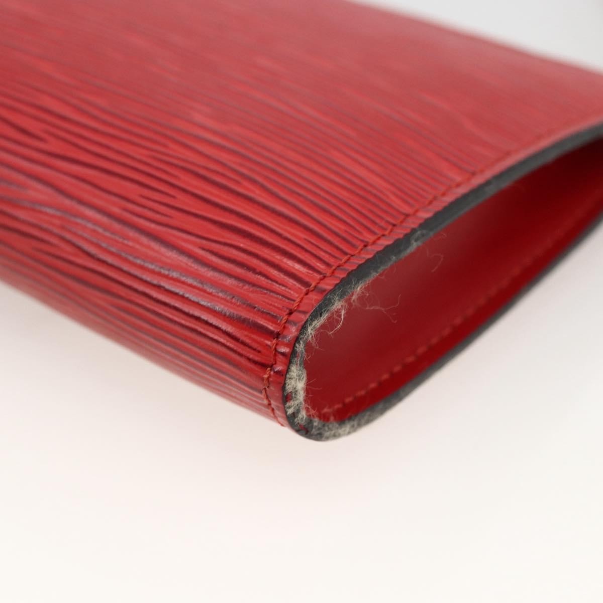 Louis Vuitton Pochette Accessoires Epi Leather, Red, Leather, Clutch